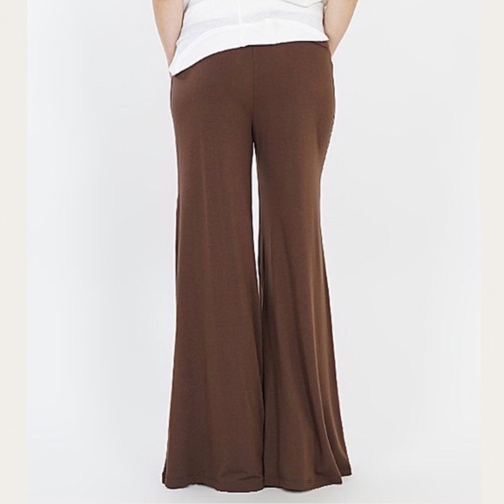 Brown Plus Size Palazzo Gaucho Pants 1X 2X 3X - Picture 2 of 2